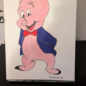 Charming Pink Cartoon Character Illustration